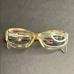 Vintage Moss Lipow “The Black Hornet” Transparent Eyeglasses - Mint Condition